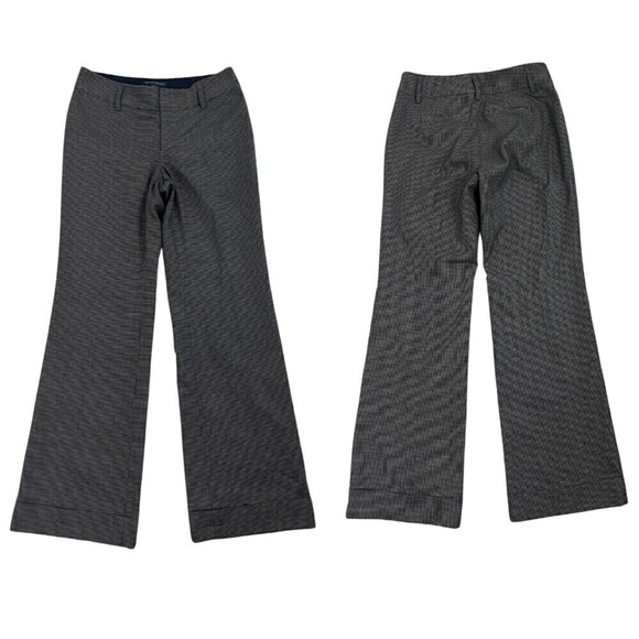 Banana Republic Size S Herringbone Wool Martin Fit Wide Leg Trouser Cuffed Pants - Picture 1 of 8